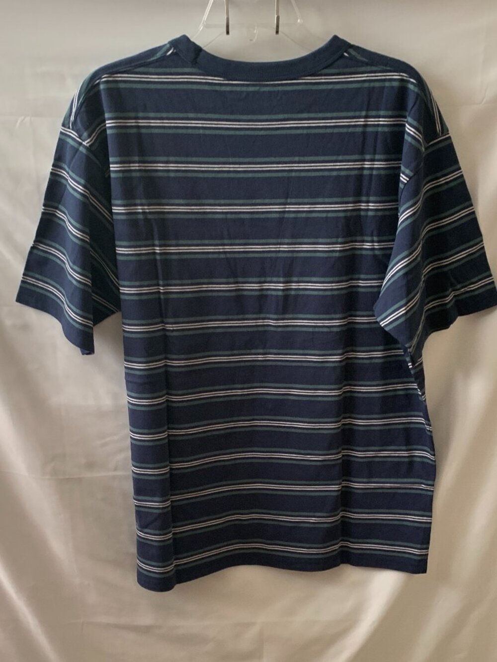 UNIQLO UT PEANUTS Snoopy Striped Playful Times Tee in Blue Sz LARGE - Picture 3 of 3